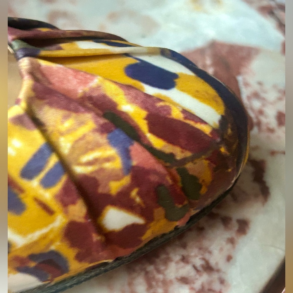 Giuseppe Zanotti Floral Multicolor Satin Heels 9.5 - Picture 9 of 16
